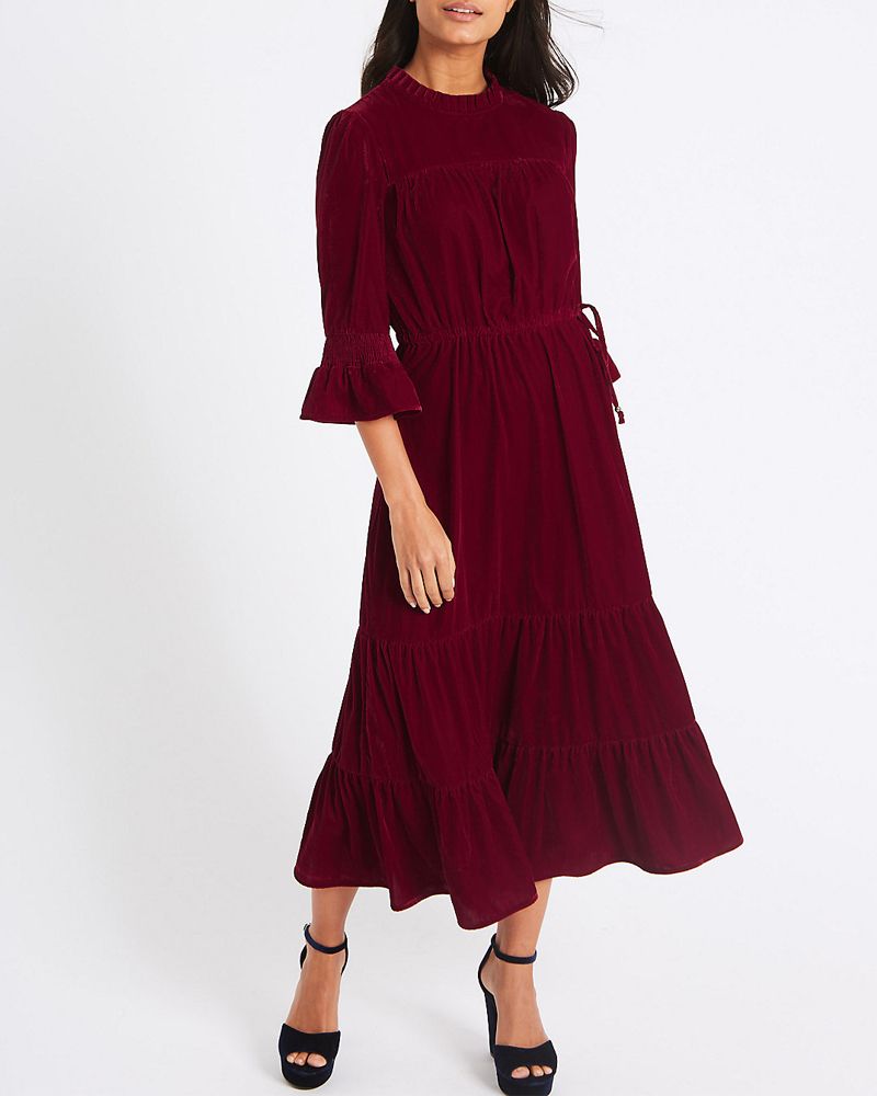This Red Velvet Dress From M☀S Is ...